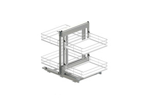 REJS WE30.0001.08.374 Kosz MAXIMA EVO II Corner Comfort 800 lewy metal/tworzywo chrom/biały
