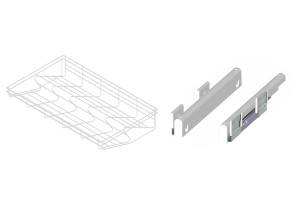 Szuflada do szaf na obuwie BIAŁY MAT szerokość 700mm VARIANT MULTI REJS WE29.0642.01.331 + system jezdny WE29.0649.01.331