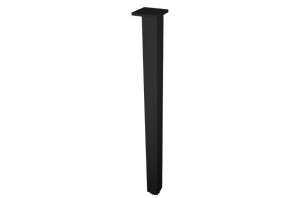 REJS TB04.1631.07.039 Noga meblowa kwadratowa 60x60 H710mm aluminium C-35 czarny anodowany mat