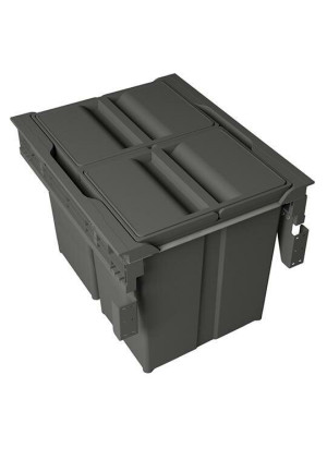 PEKA 09.6945.06 Kosz na śmieci CONCEPT 450/ wys. 331/ 2x17/ antracyt