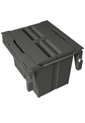 PEKA 09.6951.06 Kosz na śmieci CONCEPT 500/ wys. 331/ 2x17/ z prowadnicami Merivobox/ antracyt