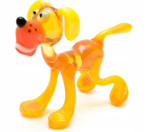 PIESEK Szklana FIGURKA PUPILEK rzeźba Prezent
