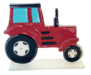 Forma szklana malowana TRAKTOR