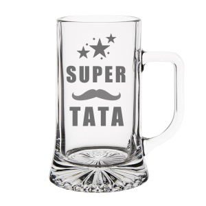 Kufel szklany na DzieńTaty - SUPER TATA