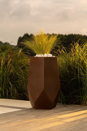  Designerska Donica Monumo Bari Corten Effect z wewnętrzną
półką H:71