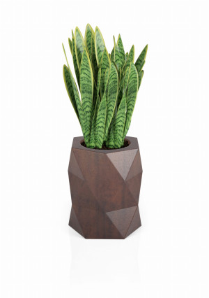  Geometryczna designerska donica Monumo Modena Corten Effect
z wewnętrzną półkąH:54
