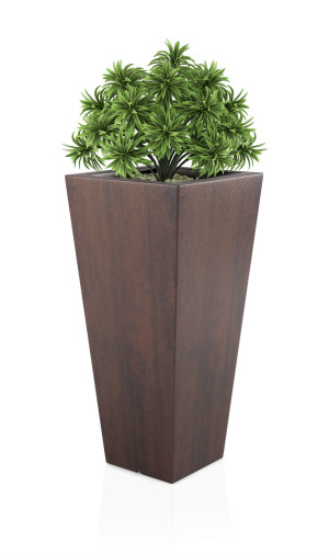  Duża wysoka donica Monumo Slim line M Corten Effect z
wewnętrzną półką H:110