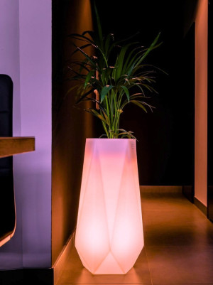  Wysoka donica podświetlana Monumo Siena Light żarówka RGB
H:75