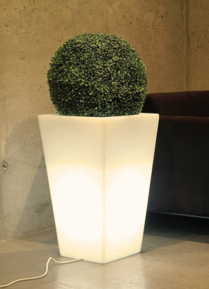  Smukła donica podświetlana Monumo Slim line S Light barwa
ciepła H:70