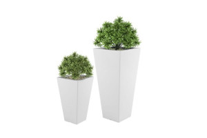  Zestaw 2 Geometrycznych Donic Monumo Slim Line S & M
białych z wewnętrzną półką