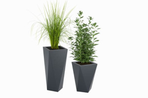  Zestaw 2 Eleganckich Donic Monumo Vaso H:72 & H:59
antracyt z wewnętrzną półką