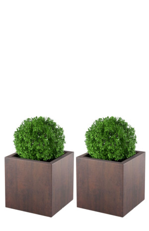  Zestaw 2 Ozdobnych Donic Monumo Pixel pot corten effect z
wewnętrzną półką H:50