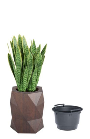  Geometryczna donica Monumo Modena corten z wyjmowanym
wkładem H:54