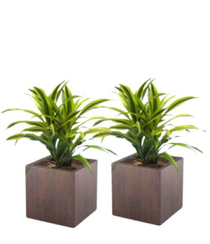  Zestaw 2 Ozdobnych Donic Monumo Pixel Pot corten effect z
wewnętrzną półką H:40