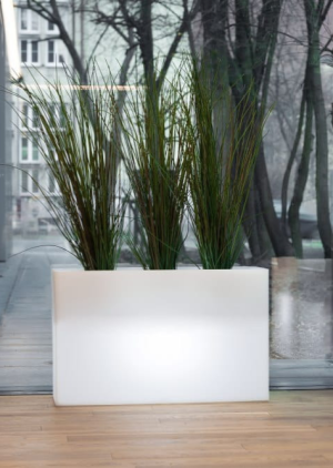  Długa donica podświetlana Monumo Lungo Maxi Light barwa
neutralna H:50