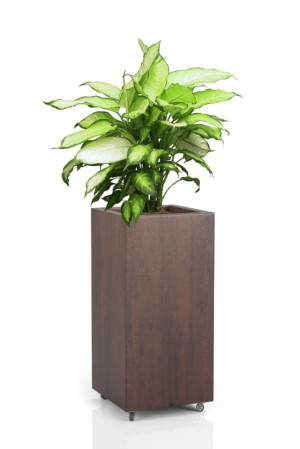  Wysoka kwadratowa donica na kółkach Monumo Tower pot corten
effect H:70