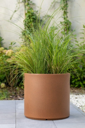  Donica Cavo 50 cm duża owalna efekt stalowej rdzy pełna
pojemność