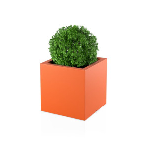  Kwadratowa Donica Monumo Pixel Pot pomarańczowa z wewnętrzną
półką H:50