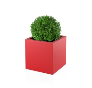  Kwadratowa Donica Monumo Pixel Pot czerwona z wewnętrzną
półką H:50