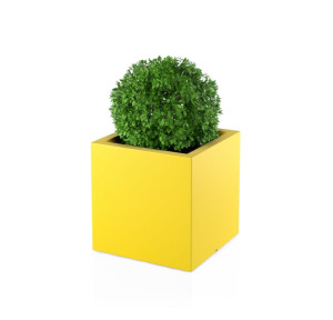  Kwadratowa Donica Monumo Pixel Pot żółta z wewnętrzną półką
H:50