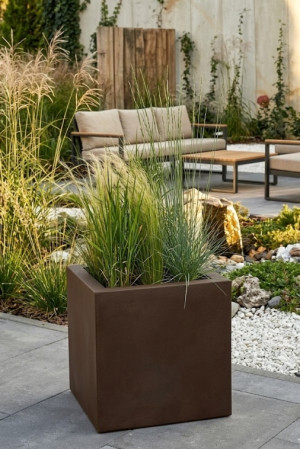  Kwadratowa Donica Monumo Pixel Pot corten effect pełna
pojemność H:40