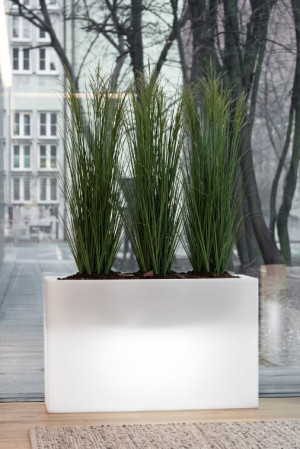  Długa donica podświetlana Monumo Lungo Maxi Light barwa
neutralna H:50
