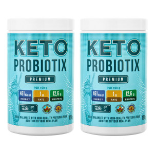 2x KETO PROBIOTIX PROBIOTYK - Suplement diety wspomagający odchudzanie 120g
