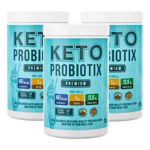 3x KETO PROBIOTIX PROBIOTYK - Suplement diety wspomagający odchudzanie 120g
