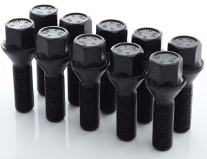 Komplet Czarnych Śrub Do Kół M12x1.5 x50mm Japan Racing