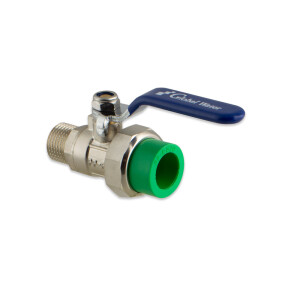 Zawór kulowy GZ 1/2" x PP 1/2" mosiężny