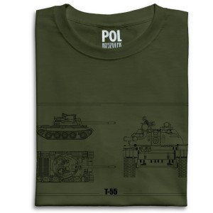 koszulka czołg T-55 monster truck stanu wojennego