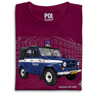 Koszulka radiowóz UAZ 469B milicja