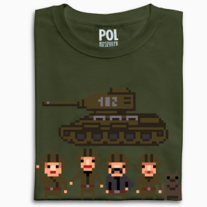 koszulka czołg Rudy Czterej Pancerni i Pies Pixelart