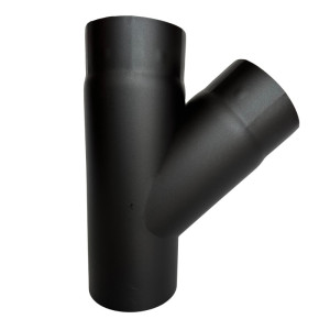 Czarny trójnik "t" 45st