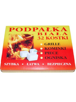 Podpałka biała kostka 32 szt