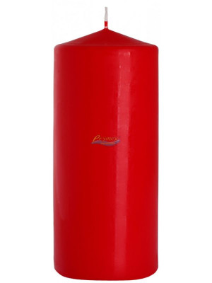 Bispol Świeca Walec Czerwona ~90h 80x200 mm 1 szt
