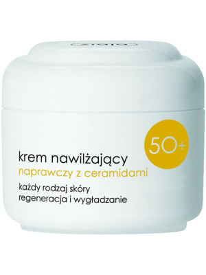 Ziaja krem nawilżający, 50 ml, z ceramidami, Plus 50+