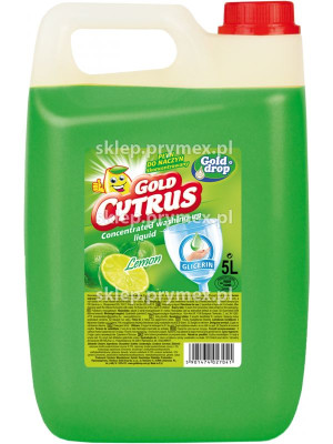 Gold płyn do naczyń, 5 L, z gliceryną, koncentrat, cytryna