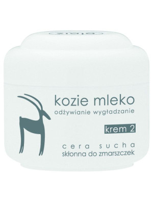 Ziaja krem 2 do cery suchej, skłonnej do zmarszczek, 50 ml, odżywianie i wygładzanie, Kozie Mleko