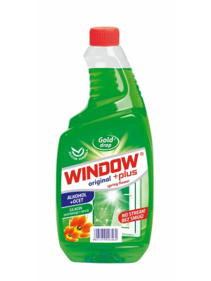 Window płyn do mycia szyb, zapas 750 ml, z alkoholem i octem, Wiosenne Kwiaty