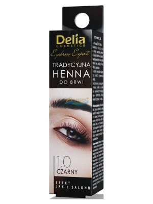 Delia henna do brwi tradycyjna, 1 szt, 1.0 czarny