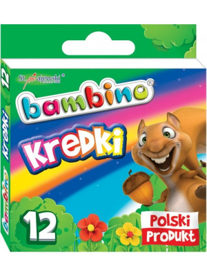 Bambino Kredki z Glinki Kaolinowej (12 kolorów)
