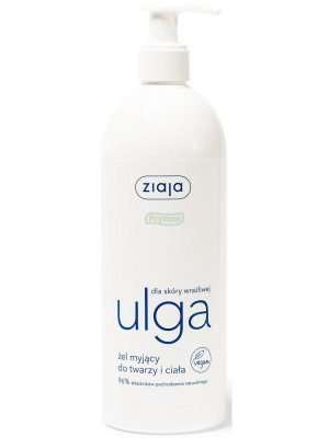 Ziaja żel myjący do twarzy i ciała, 400 ml, Ulga