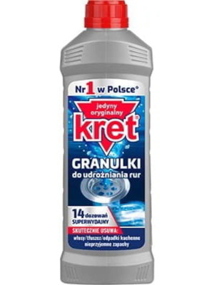 Kret granulki do udrażniania rur i syfonów, 560 g