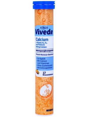 Tabletki Musujące Calcium Elkos Vivede 17 szt
