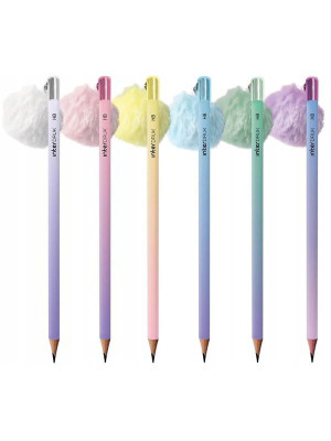 Ołówek HB pastelowy z pomopnem