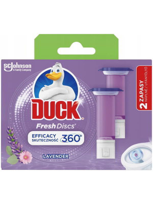 Duck krążki żelowe do WC, 2 szt, Lawenda, zapas