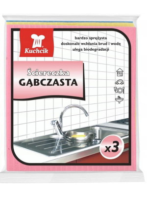 Ścierka Gąbczasta 3 Sztuki