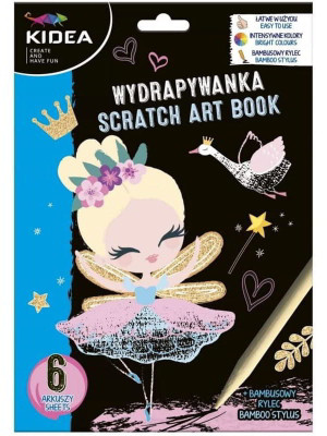 Wydrapywanka wróżki (6 arkuszy) kidea 1 szt