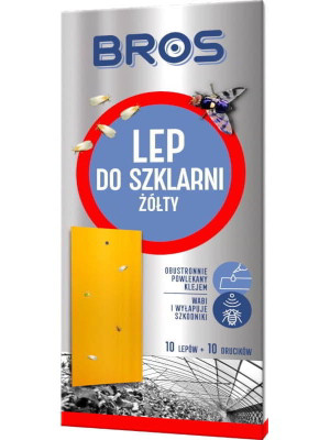 Bros lep do szklarni 10 szt żółty